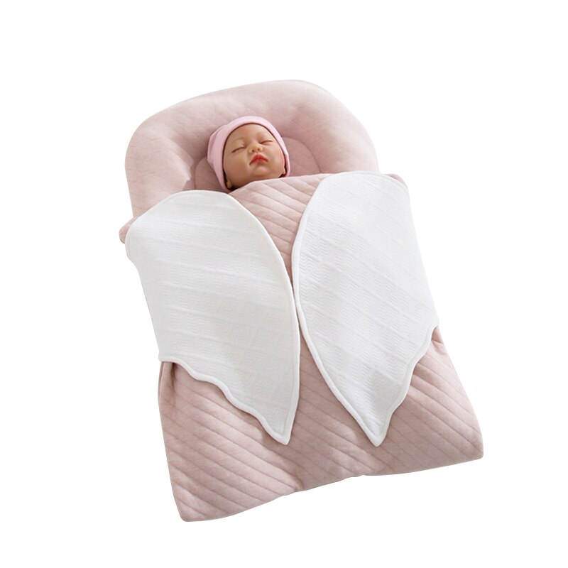 neugeboren Baby Flügel Nest Bett mit Decke Startseite tragbar Baby Wiege Stoßstange geboren Schlafen Korb Babynest Bettzeug Pflege: L