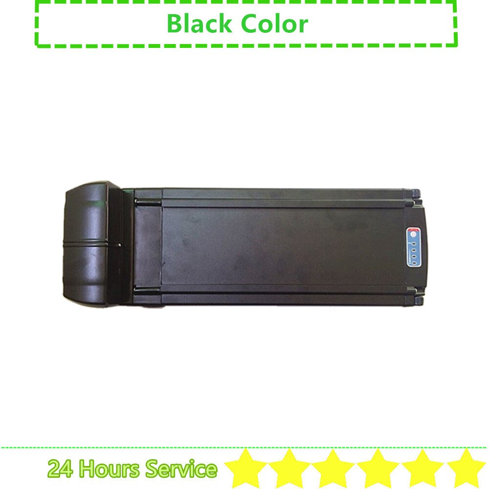 E-bike Battery Box City Bike Rear Rack Luggage Carrier E-bike Battery Box 36V 48V Battery Box 40 50 52 60 pcs 18650 Cells