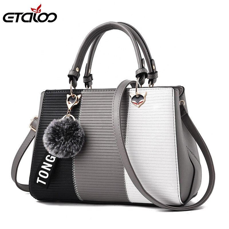 Women's Handbags Leather Bags for Women Casual Tote Ladies Bags Bolsos Fur Women Messenger Bags