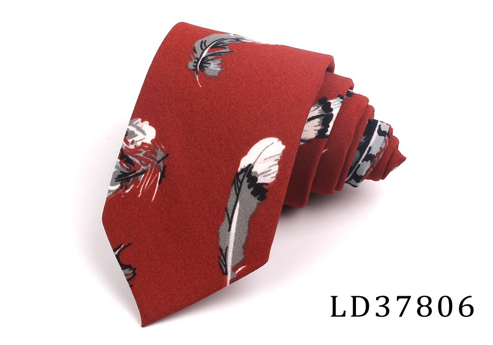 Nowe kwiatowe krawaty dla mężczyzn drukowane szyfonowe krawaty męskie krawaty wiosna lato Slim krawat moda cienki krawat na wesele: LD37806