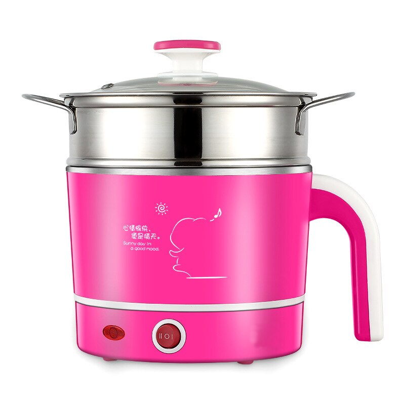 Mini cuiseur vapeur électrique multifonction, petit cuiseur électrique chauffant tasse 1l pour cuiseur vapeur/bouilli/cuisson