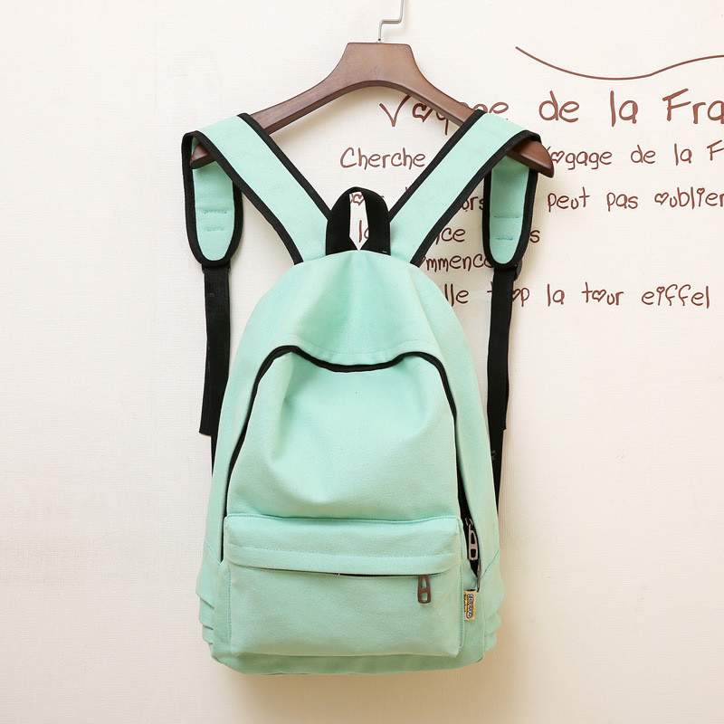 Attra-yo nouvelle femmes sac à dos couleur unie sac de voyage sac à bandoulière décontracté adolescente sac d'école sac à dos sac à dos
