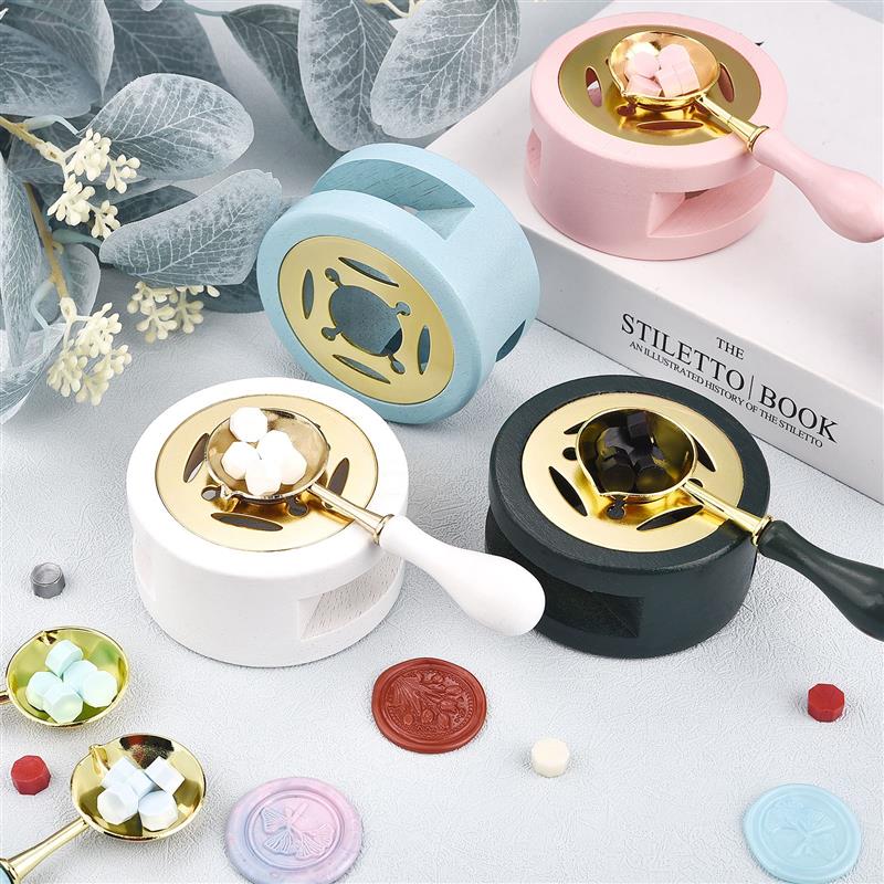 Pieczęć woskowa zestaw stempli lakier piec stały piec na drewno ogień farby uszczelnienie dostaw łyżka robić lania wosku uszczelnienie wosk tygiel zapasy rzemieślnicze