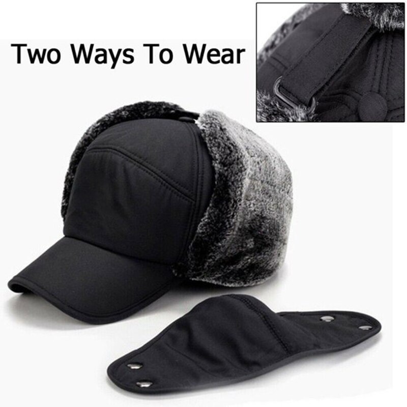 Outdoor Cycling Cold-Proof Ear Warm Cap Thickened Ear Warmer Winter Hat for Men Hogard