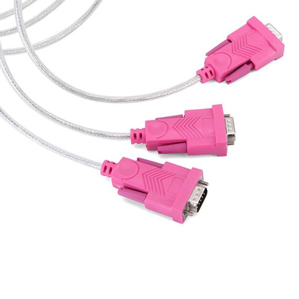 USB to 232 Serial Cable, Corrosion-Resistant, Durable Dual-Chip Stabilized Signal USB Data Cable for Computer Printers