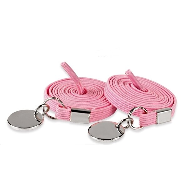 Cordones elásticos de bloqueo para zapatillas de niños y adultos, cordón rápido sin atar, Unisex, novedad: Pink