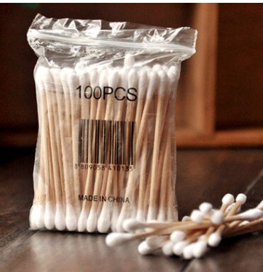 Bamboo Cotton Swab Wood Sticks Soft Cotton Buds Cleaning of Ear Tampons Microbrush Pampons Health Beauty 200pcs/Box