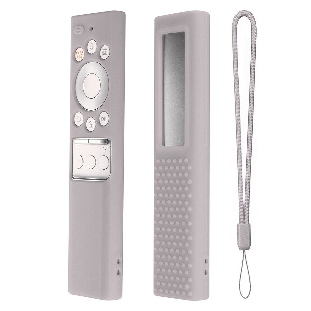 For Samsung TV BN59-01265A BN59-01271A BN59-01272A Silicone Dustproof Protective Cover Remote Control Case: gray