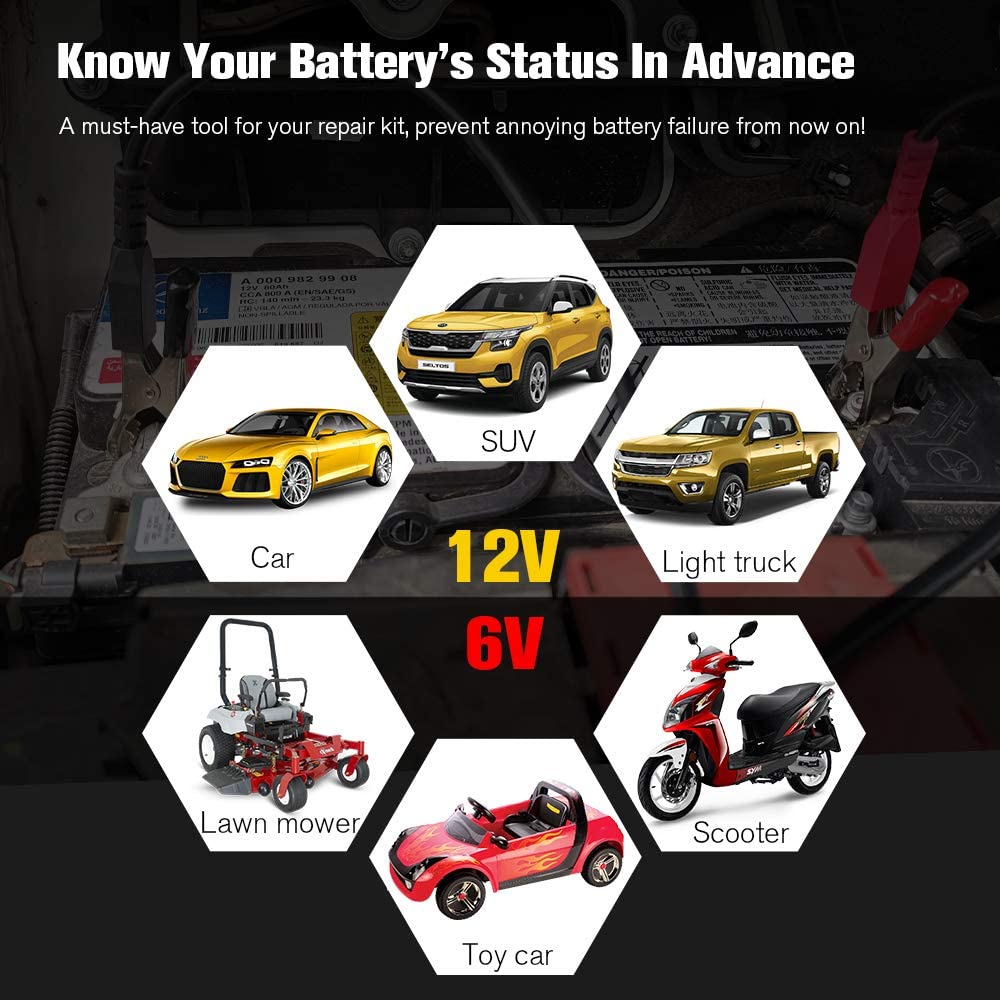 6V/12V Car Battery Tester BM560 Charging Loading Test 100-2000CCA 2AH-220AH Automotive Battery Analyzer