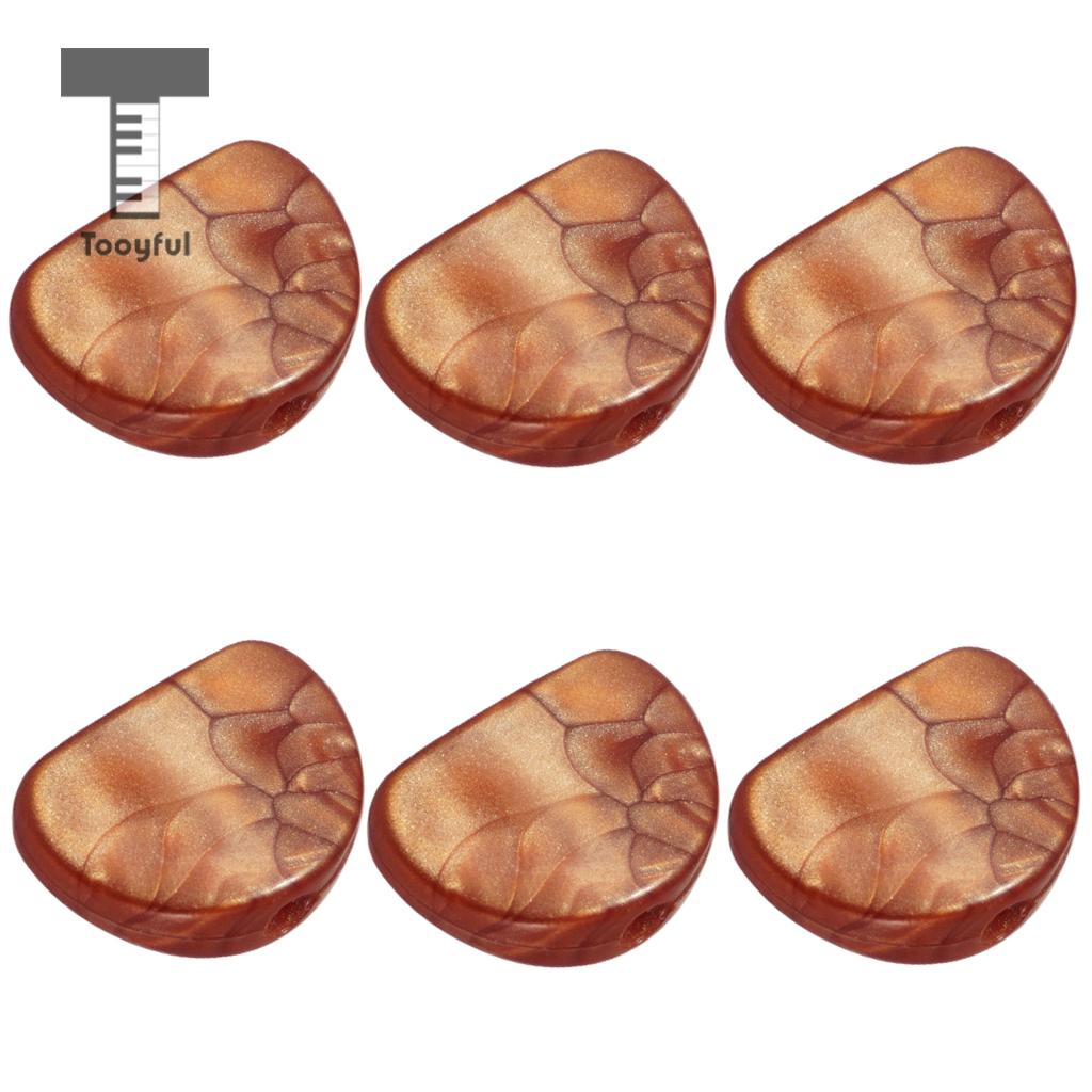 Tooyful 6 stuks plastic tuner stemmechanieken knoppen knop dop set voor akoestische/elektrische gitaar onderdelen koffie
