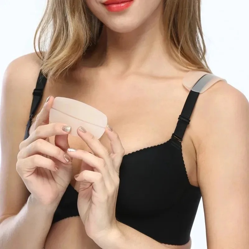Vrouwen Schouderriem Antislip Pads Meisjes Siliconen Verborgen Kussens Stabiele Lange Termijn Schouderbenodigdheden Monolithische Geperforeerde Mat