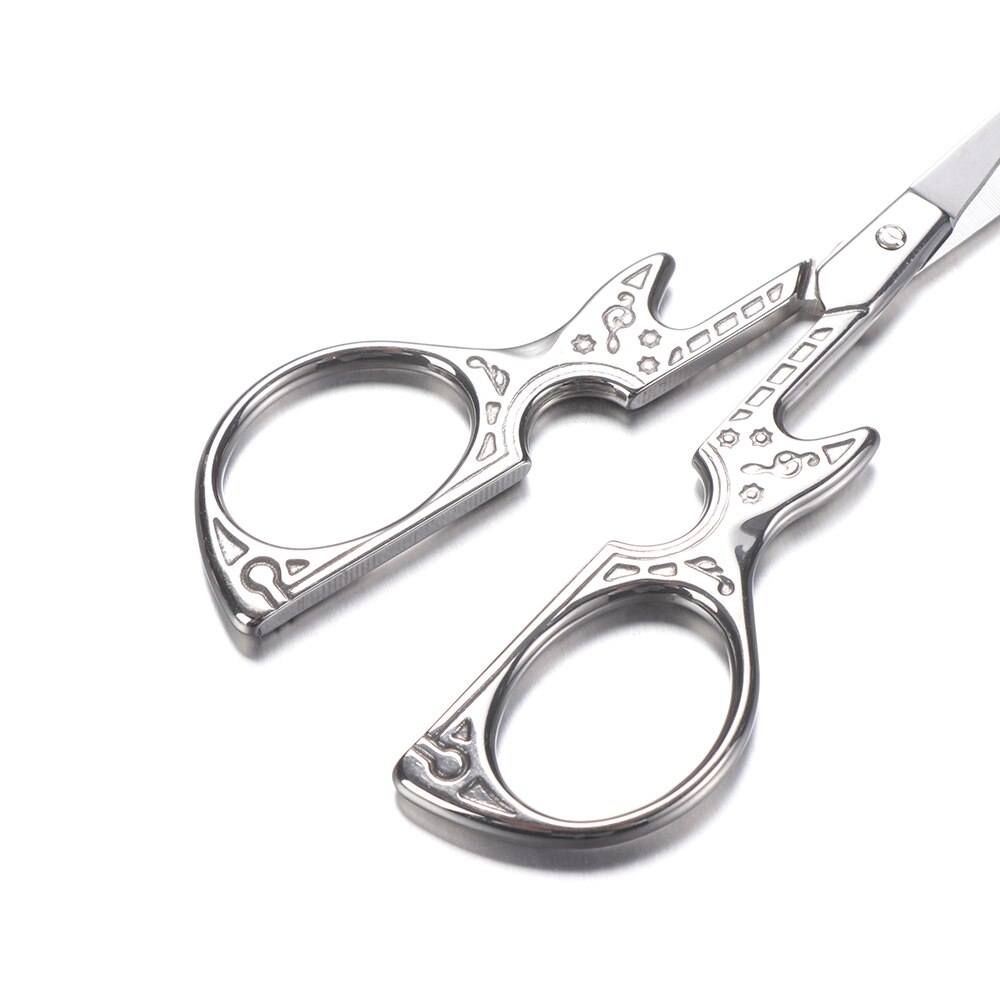 1Pcs Vintage Gitaar Vorm Borduren Tailor Naaien Schaar Antieke Fijne Steek Stof Cutter Trim Shear Kantoorbenodigdheden Tool