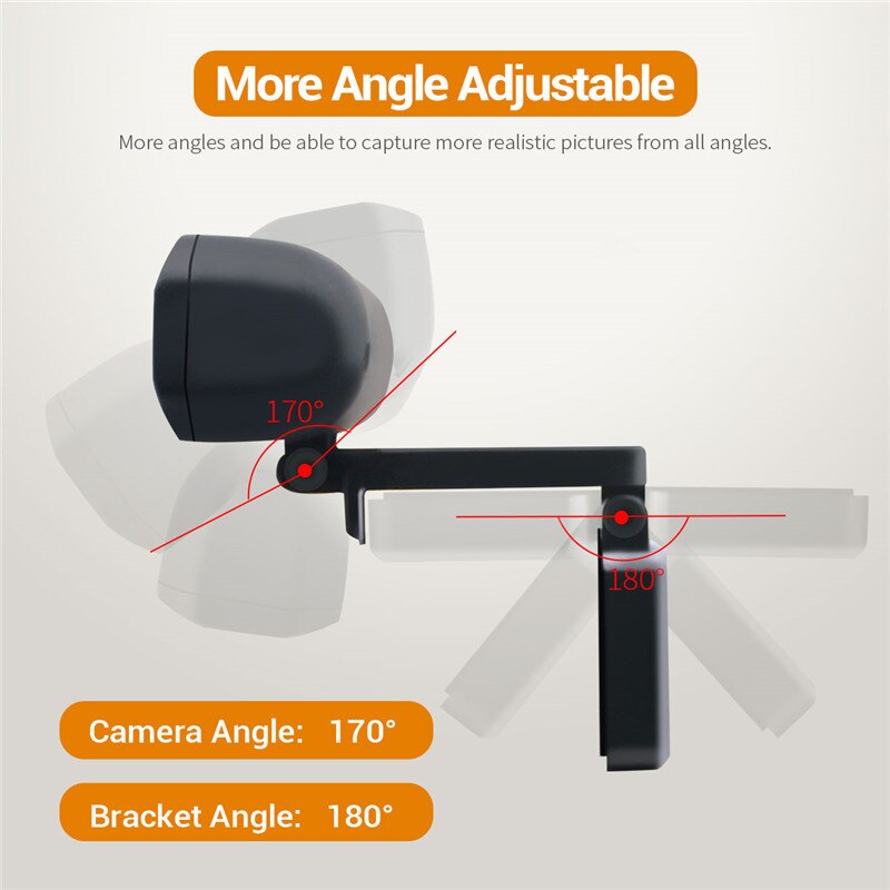 Usb Webcam 1080P Video Call Examen Onderwijs Computer Camera Desktop Clip-On Laptop Camera Met Microfoon