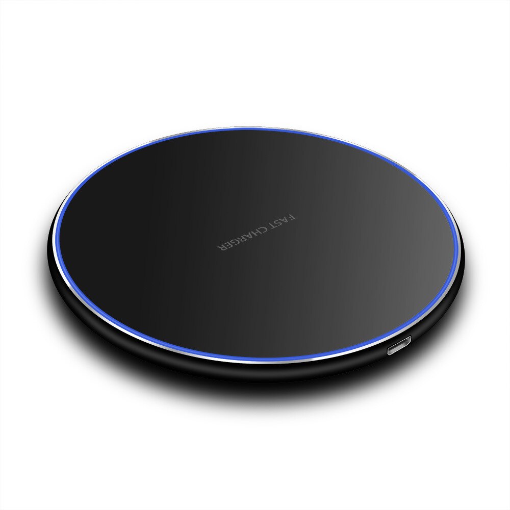 For Samsung A51 Qi Wireless Charger Mobile Phone Wireless Charging Pad For Samsung Galaxy A11 A21s A31 A41 A71 Phone Accessories: Black