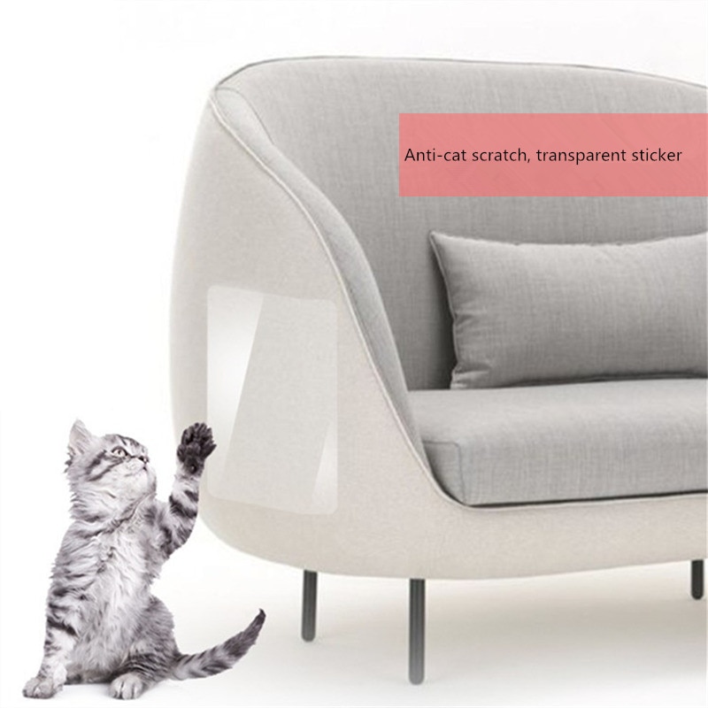 2 Stks/set Pvc Transparante Cat Scratch Stickers Grab Sofa Meubels Bescherming Voorkomen Beschadigd Katten Huisdieren Benodigdheden