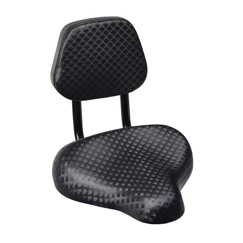 Selle de vélo large confortable en Faux cuir avec Support de dossier