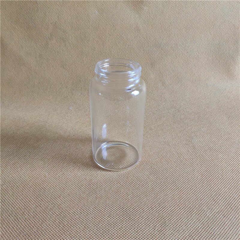 5 pcs 100 ml Hoge Borosilicaat helder glas sample fles 50 ml schroef glazen reagens fles 50 ml Hoge borosilicate glazen fles