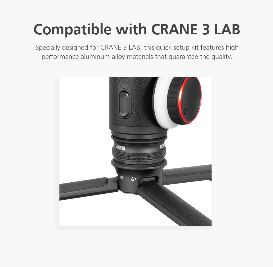Zhiyun crane 3 lab transmount hurtigoppsettsett for zhiyun crane 3 lab/zhiyun weebill lab