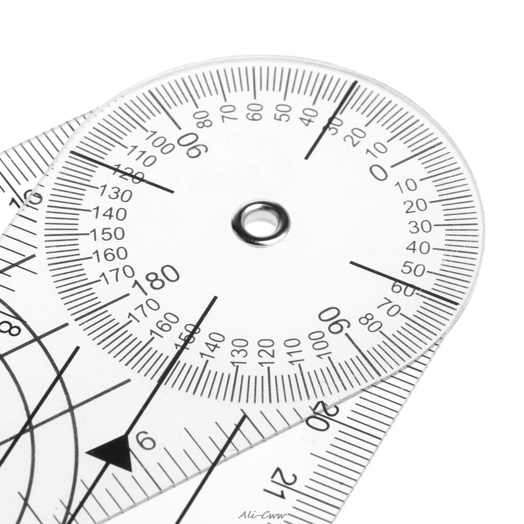 Userful Multi-Heerser 360 Graden Goniometer Hoek Spinal Heerser Cm/Inch