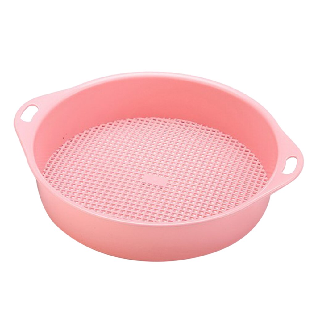 Tamisage bac plastique jardin tamis énigme compose sol pierre maille outils de jardinage: Red