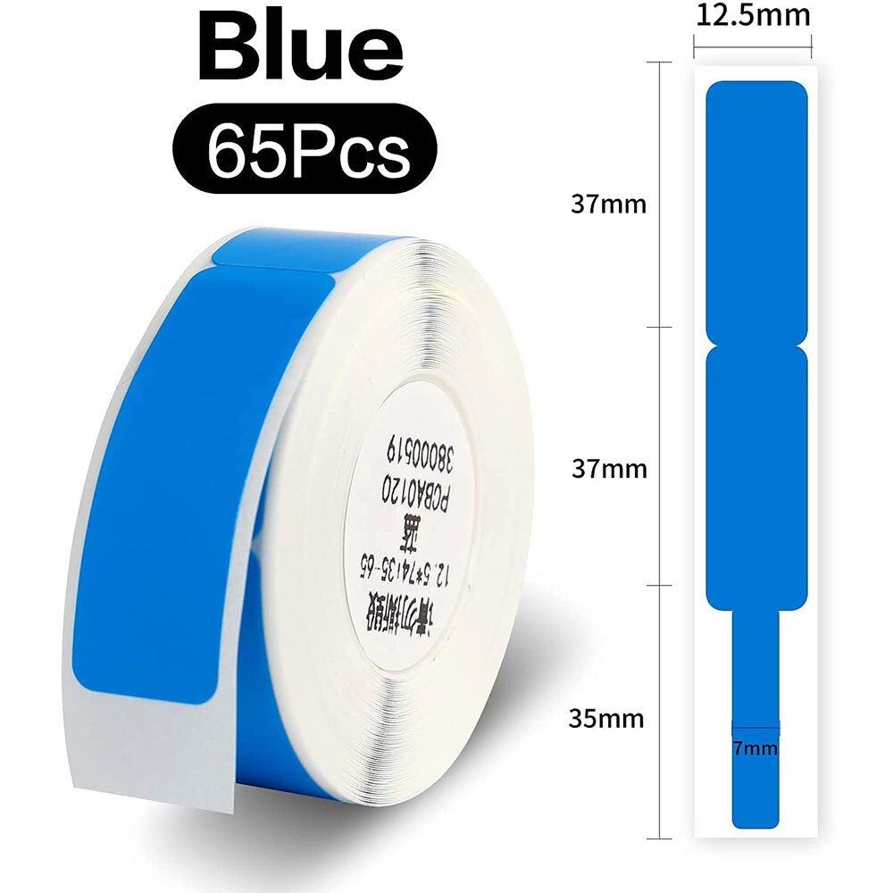 NIIMBOT D11 przeźroczysta etykieta taśma D110 Luminous etykiety naklejki samoprzylepne wodoodporne DIY drukowanie etykiet do drukarki NIIMBOT D11: Cable Blue