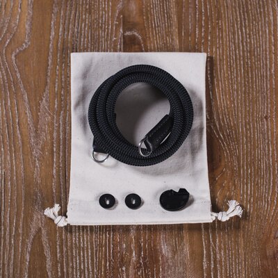 Bergsteigen Nylon Seil Kamera Schulter Nacken Gurt Gürtel Handarbeit für kamera Leica Kanon 1DX2 Nikon z7 Sony a7m3: Schwarz
