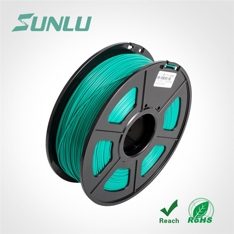 SUNLU PLA Filament 1.75mm 1KG With Spool Plastic PLA 3D Printer Filament Good Toughness Materials: PLA-GRASS GREEN