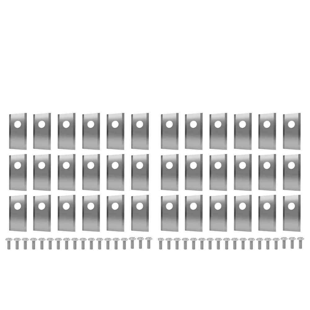 18Pcs Lawn Mower Cutting Blade Set Robot Mower Replacement Blade Robotic Lawn Mowers Replacement for Worx Landroid Lawn Mowers: Blue