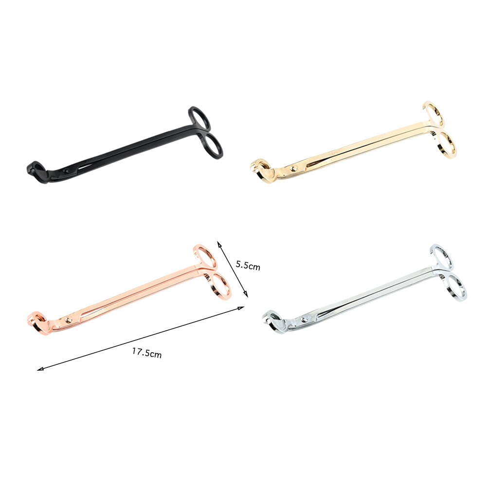 Candle Wick Trimmer Stainless Steel Aromatherapy Candle Scissor Oil Lamp Trim Durable Traceless Cutter Snuffer Tool Hook Clipper
