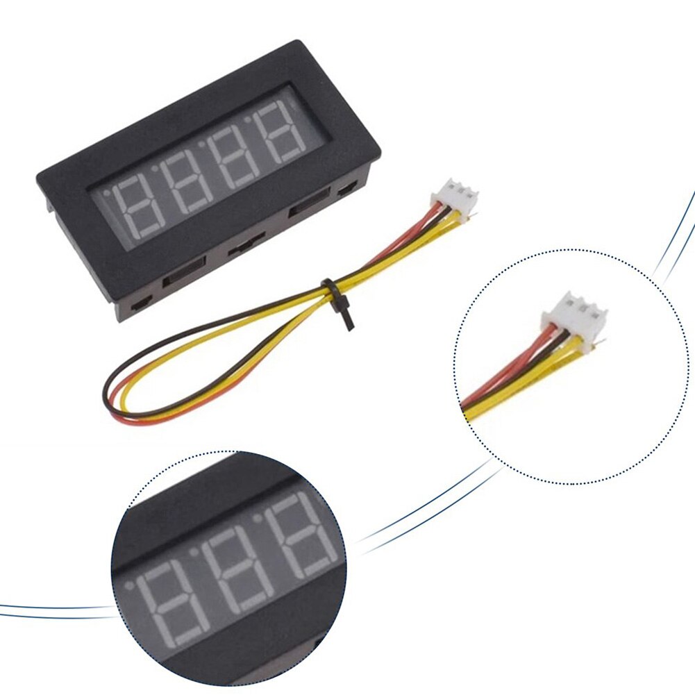 LED 5-9999RPM Frequency Tachometer 8-15V 4 Digital RPM Speed Meter for Car Motor Speed Measurement Instrument