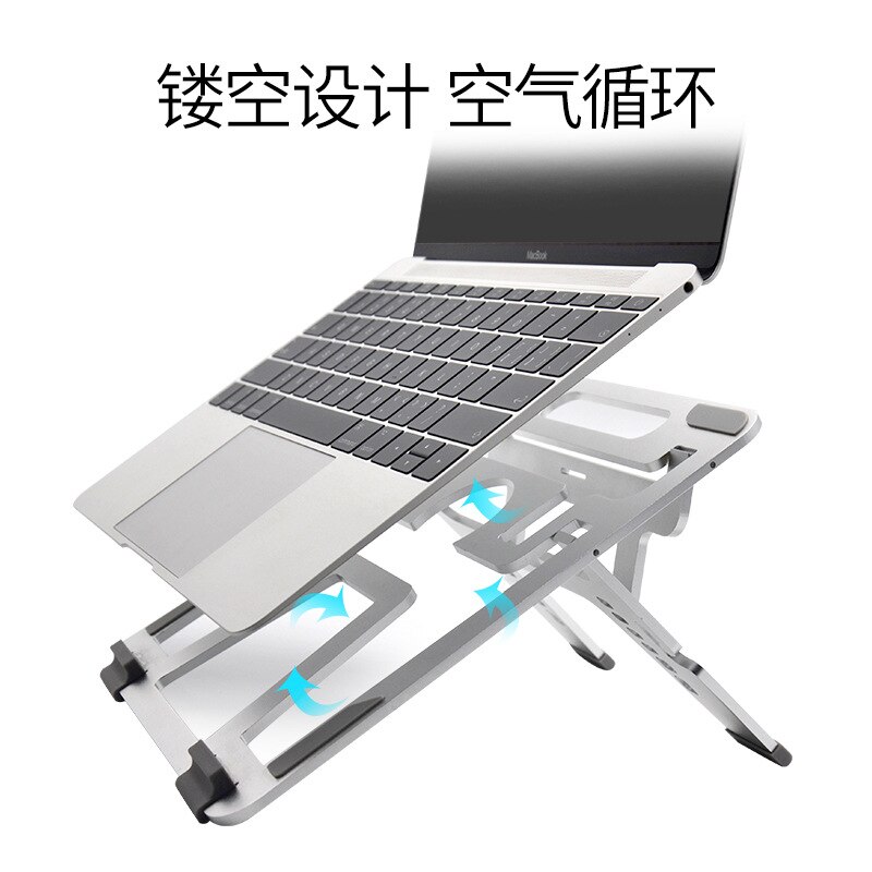 Laptop beugel aluminium Voor macbook desktop verhoogd plank vouwen lifting beugel radiator verhoogde base U2s