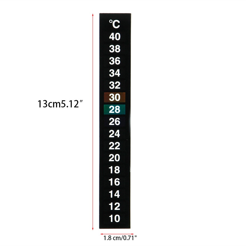 Akvarium akvarium væske termometer temperatur klistremerke selvklebende fahrenheit digital lcd selvklebende stripe klebrig