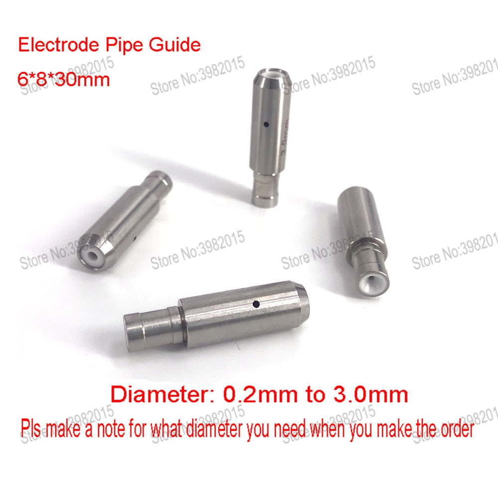 WEDM Drill Electrode Tube Ceramic Pipe Guide 6*8*30mm 1 Piece for WEDM Drilling Hole Machine