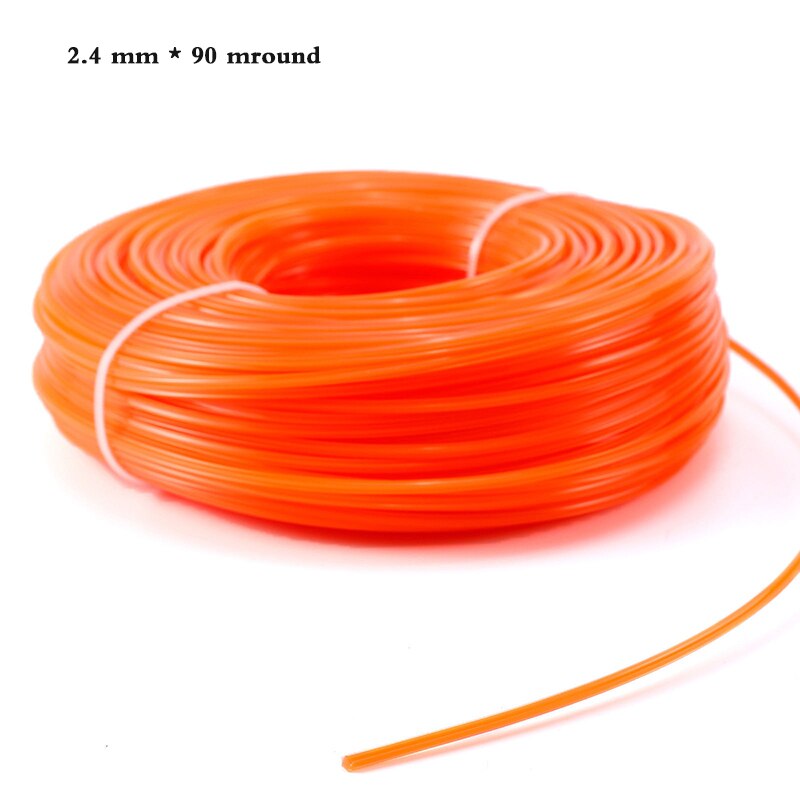 2.4mm trimmer line nylon ledning tråd rund streng benzin græstrimmer haveredskaber