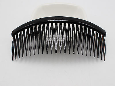 8 Zwart Plastic Plastic Grote 24-Teeth Haarspeldjes Kant Kammen Pin Haarspeldjes 128mm