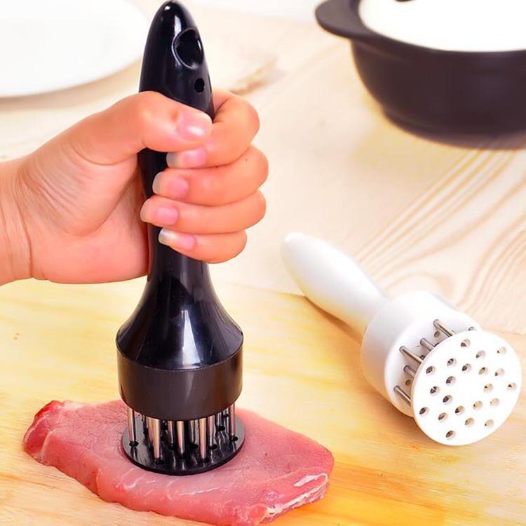 ABS + Rvs Mals Vlees Hamer Keuken Helper Tenderizer Losse Steak Karbonade Snelle Vleesvermalser Naald