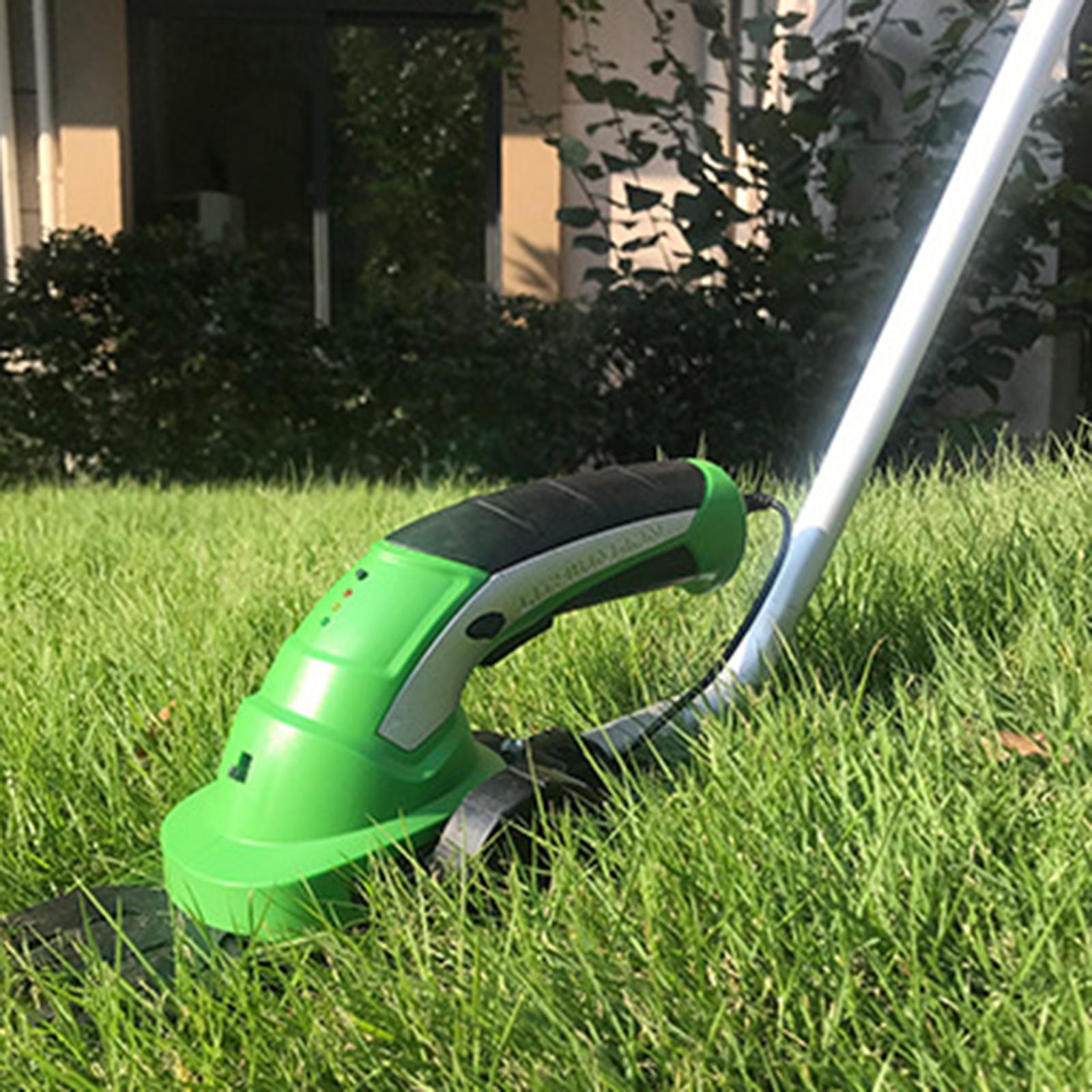 2 in 1 Cordless Hedge Trimmer Grass Cutter Handheld Trimmer Grass Shear Hedge Clipper for Garden Lawn Yard Backtyard