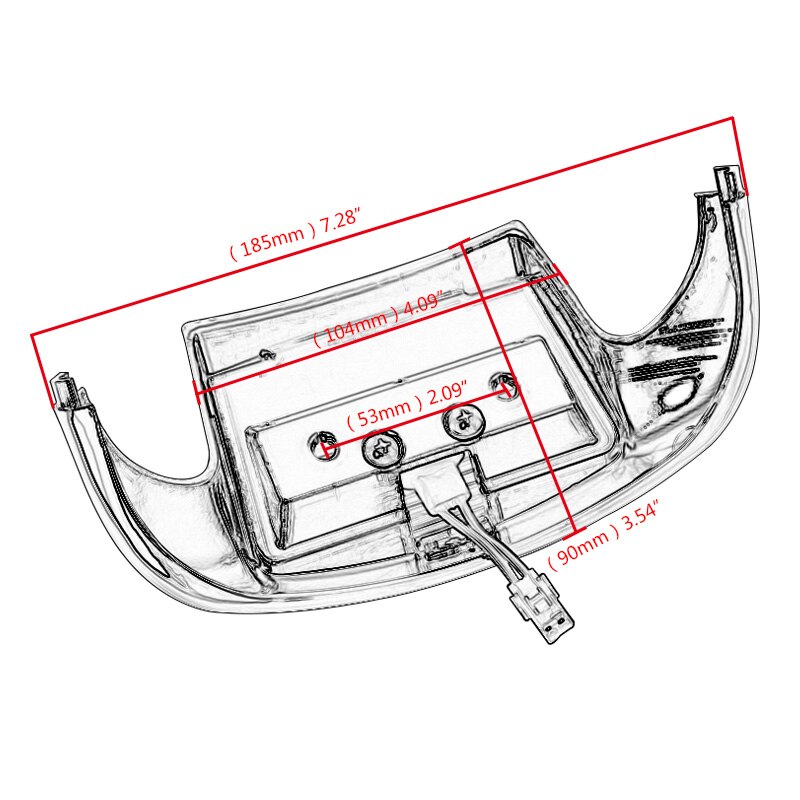 ledet fender Tips lys front front kant bak tailing kant kjøring brems lys til harley flstc arv softail flht flhtcu