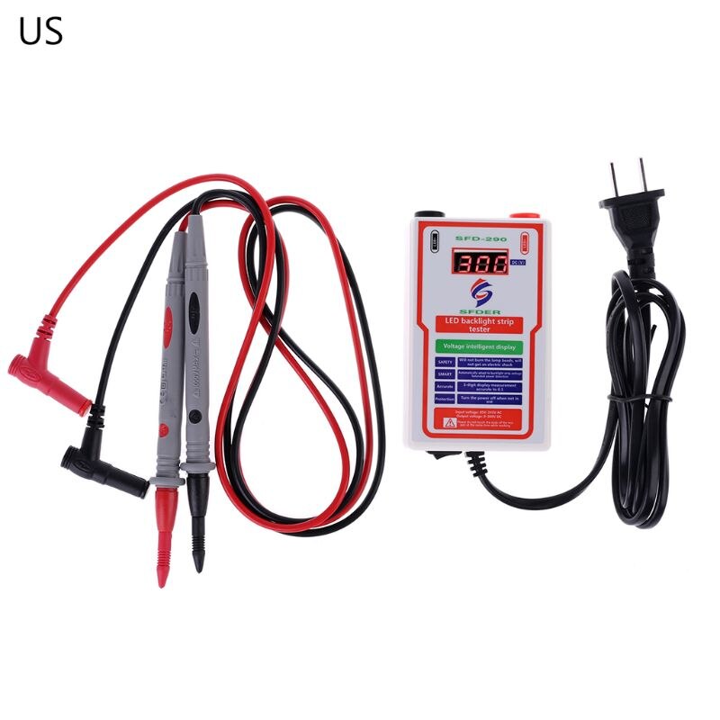 Probador de retroiluminación LED LCD TV con salida de 0-300V tiras LED herramienta de reparación de lámpara de prueba de cuentas: Plug Type US