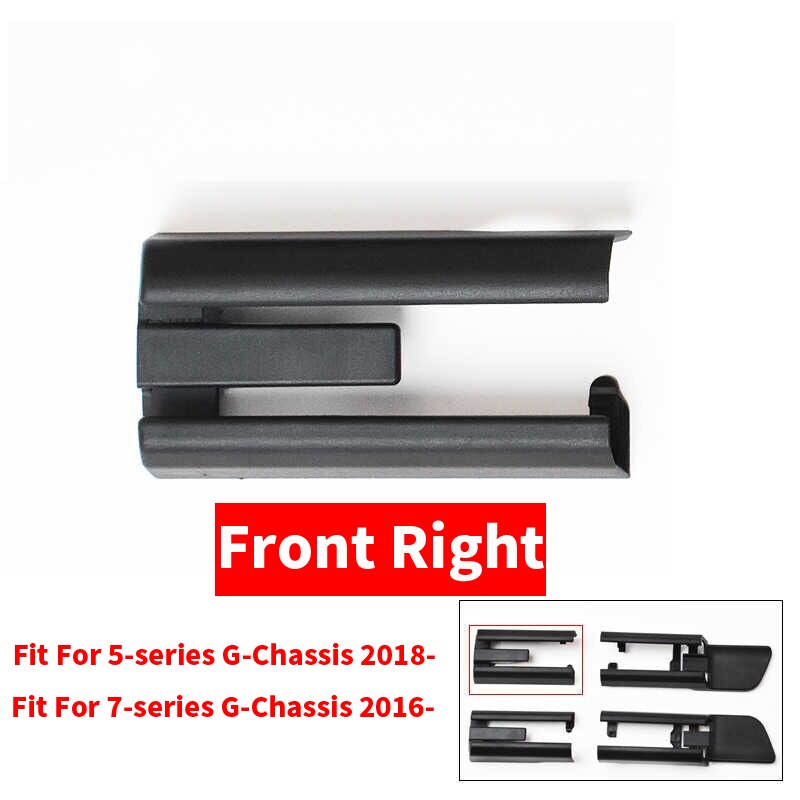 Cubierta de riel de asiento de coche ABS negro, capó de pista deslizante, parte delantera, izquierda, derecha para BMW, nueva serie 5/7, G30 G38 G11 G12
