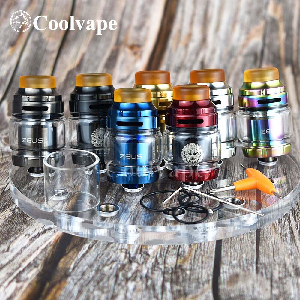 coolvape Zeus RTA Atomizer 3.5ml 4.5ml 510 thread vape tank with vaporizer rta rebuildable e cigatomizer vs Zeus X mesh RTA