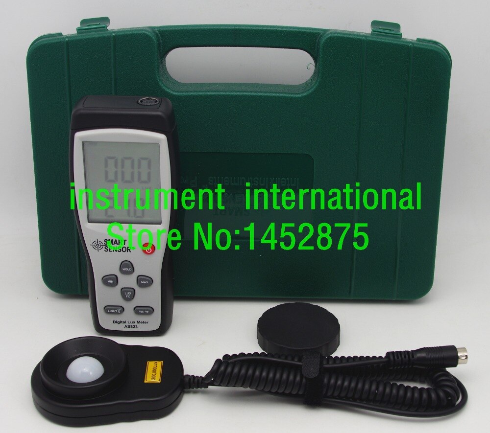 Smart Sensor AS823 Digital lux illuminance flow meter light 1~200.000lux