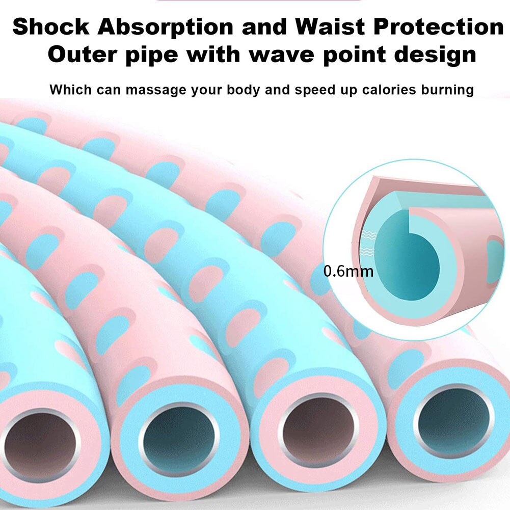 Weighted Exercise Hoop Portable Removable Fitness Hoop For Kids Gymnastics Dance Playing Exercise Indoor Outdoor Splicing Hoop