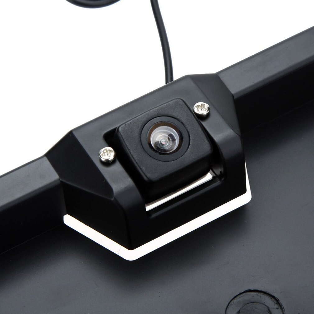 Marco para matrícula Led Hd, cámara de visión trasera de marcha atrás, Ccd, sistema de imagen de marcha atrás, instalación Super fácil