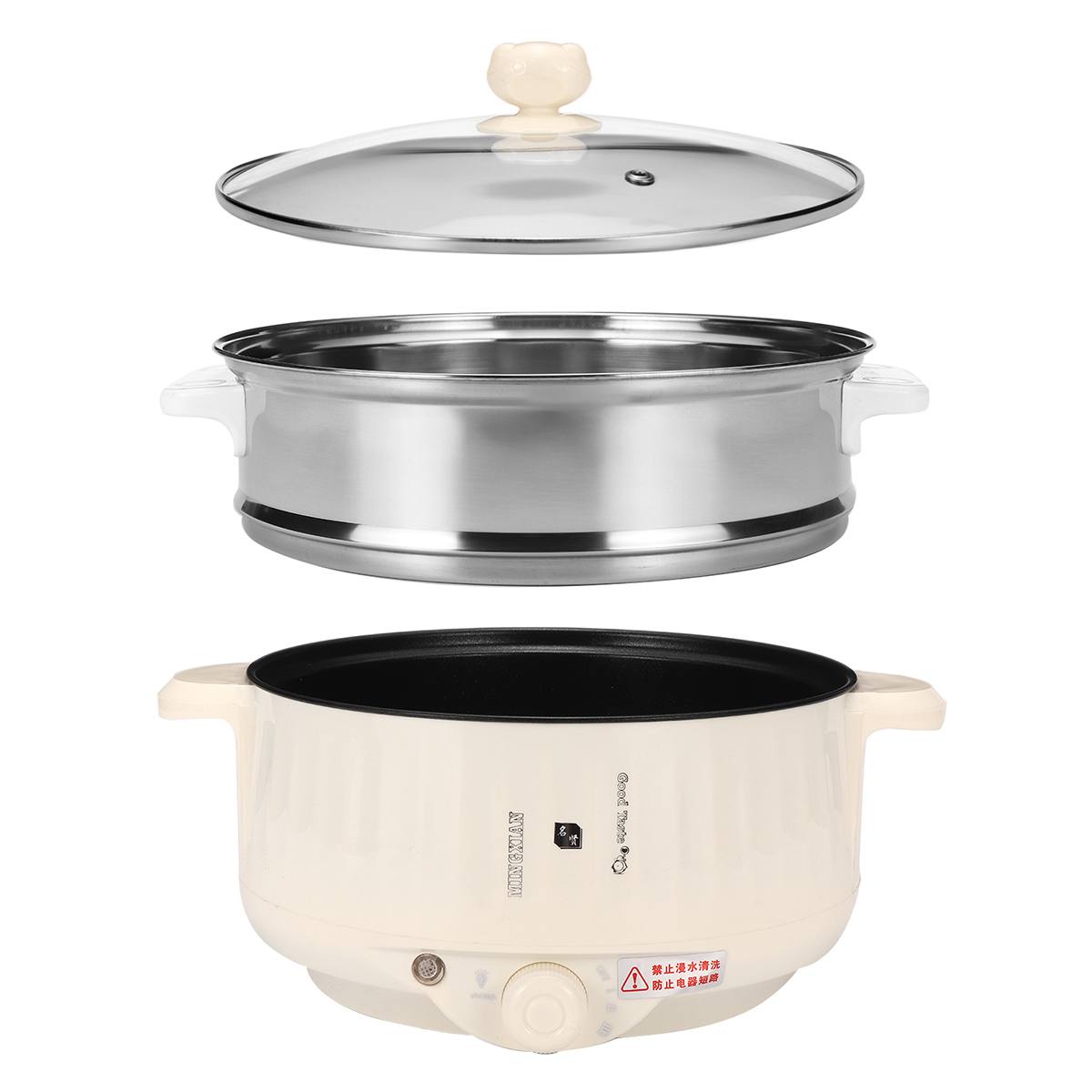 20-24cm Multi-Function Electric Cooker Non-stick Multicooker Electric Cooker For Travel School Home Free 400W-1000W