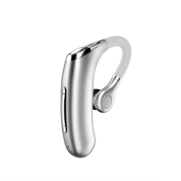 Draadloze oordopjes  m50 slimme bluetooth oordopjes oorhaak lange standby sport oordopjes handsfree volumeregeling: Zilver
