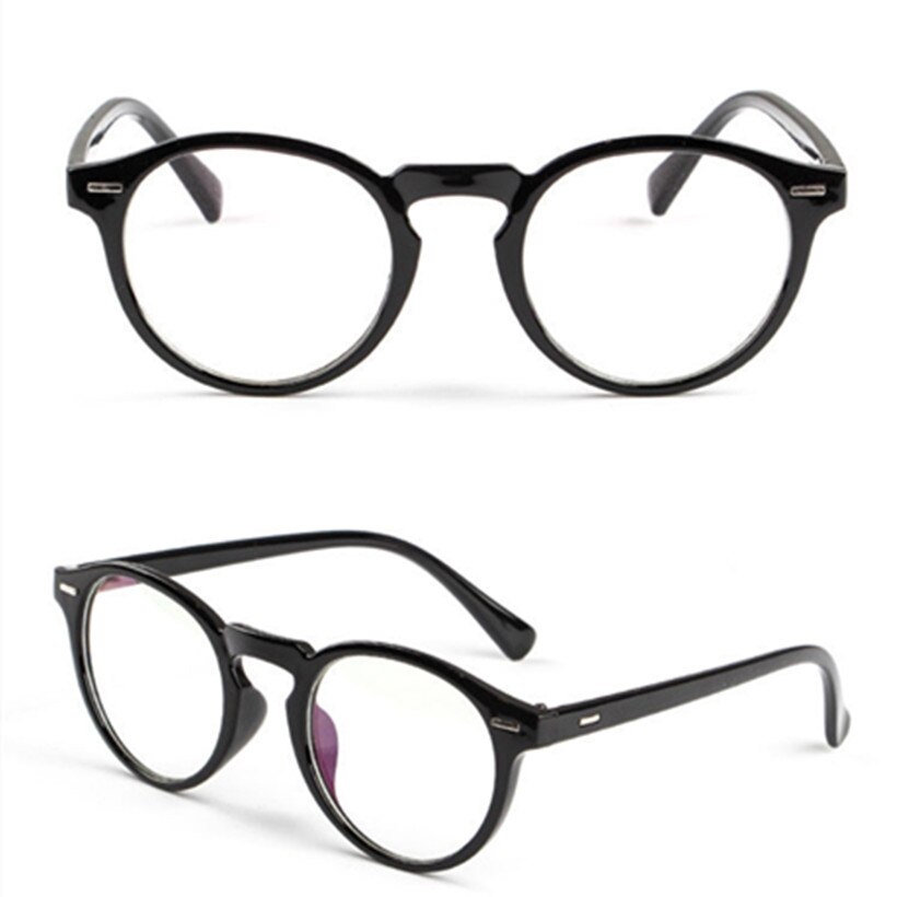 Yooske Mode Optische Glazen Frame Glazen Met Clear Glas Mannen Graden Helder Transparante Glazen Vrouwen Brilmontuur: Black