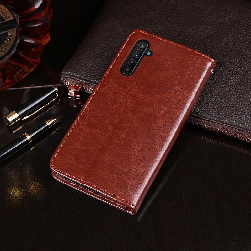 Voor OPPO Realme X2 Case Wallet Flip Zakelijke Lederen Fundas Telefoon Case voor Realme X2 Cover Capa met Card Slot accessoires