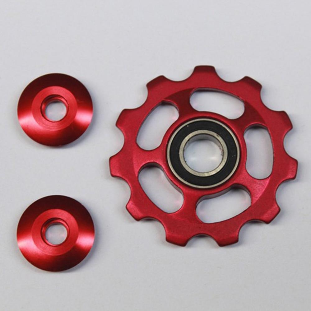 11 T Aluminium Mtb Fiets Achterderailleur Pulley Jockey Racefiets Gids Roller Spanner Deel Fietsen Accessoire: Rood