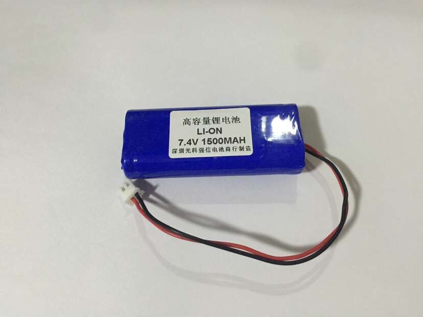 Äkta original 14650 litium laddningsbart batteri 1500 mah 7.4v ficklampa med kontakt laddningsbar li-ion cell